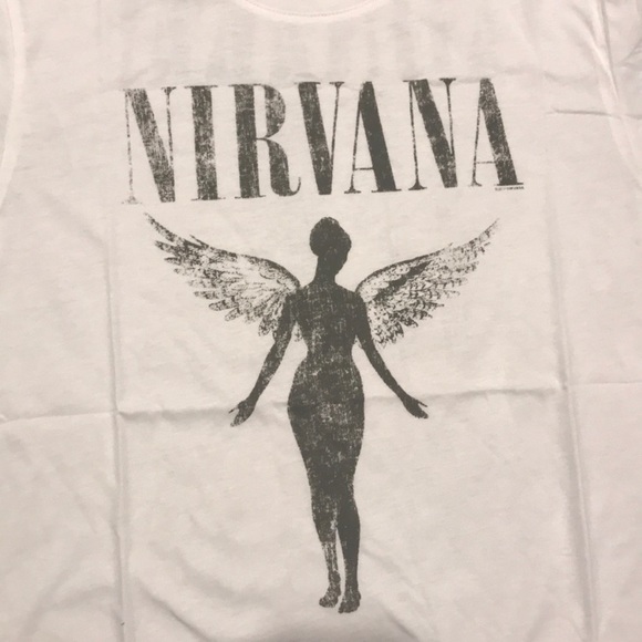 SOLD OUT White Nirvana Tour Concert Vintage Shirt Tee - Picture 4 of 5